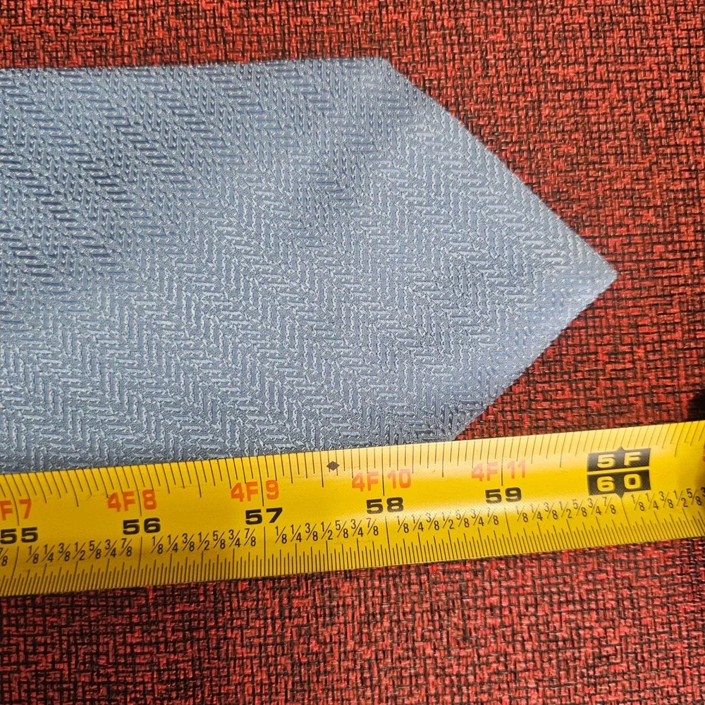 Brioni Blue Textured Silk Tie - Picture 6 of 7